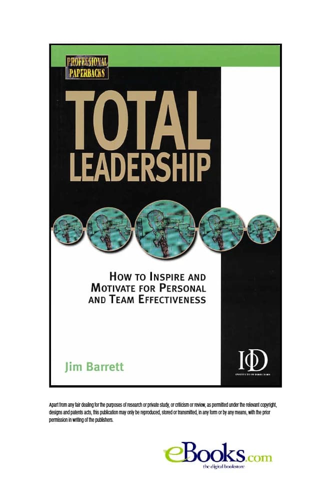 کتاب Total Leadership (رهبری جامع) اثر جیم بارت نسخه PDF انگلیسی