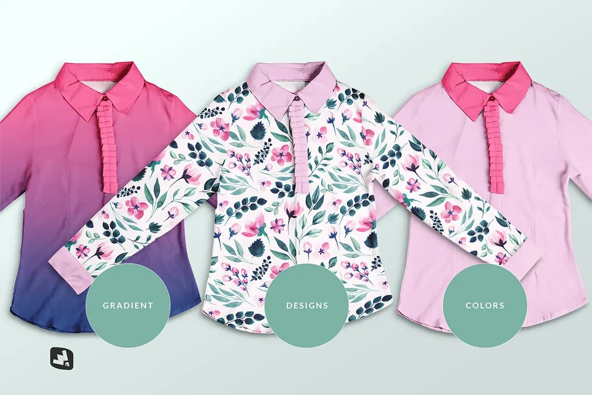 موکاپ بلوز زنانه آستین بلند — تصویر ۴