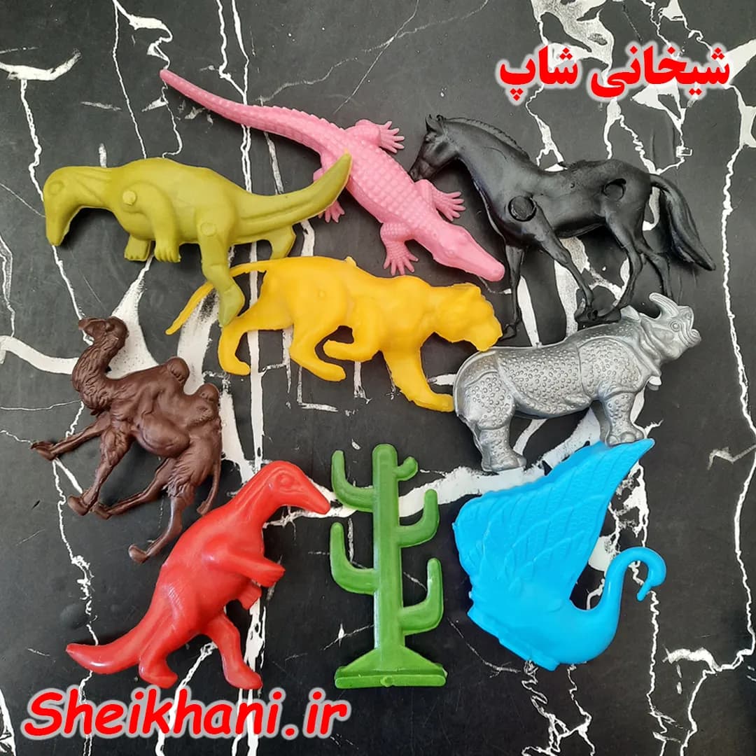 باغ وحش پلاستیکی حیوانات 9 عددی متوسط زوووو Zoo — تصویر ۳