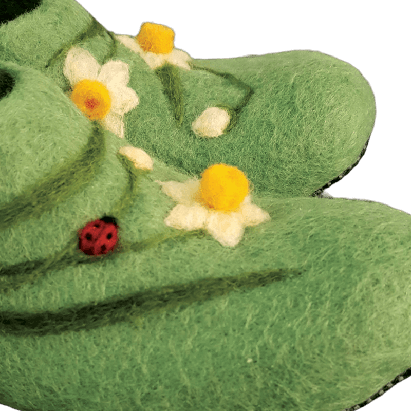 Narges Design Felted Slippers – Hoorfelt Brand — تصویر ۴