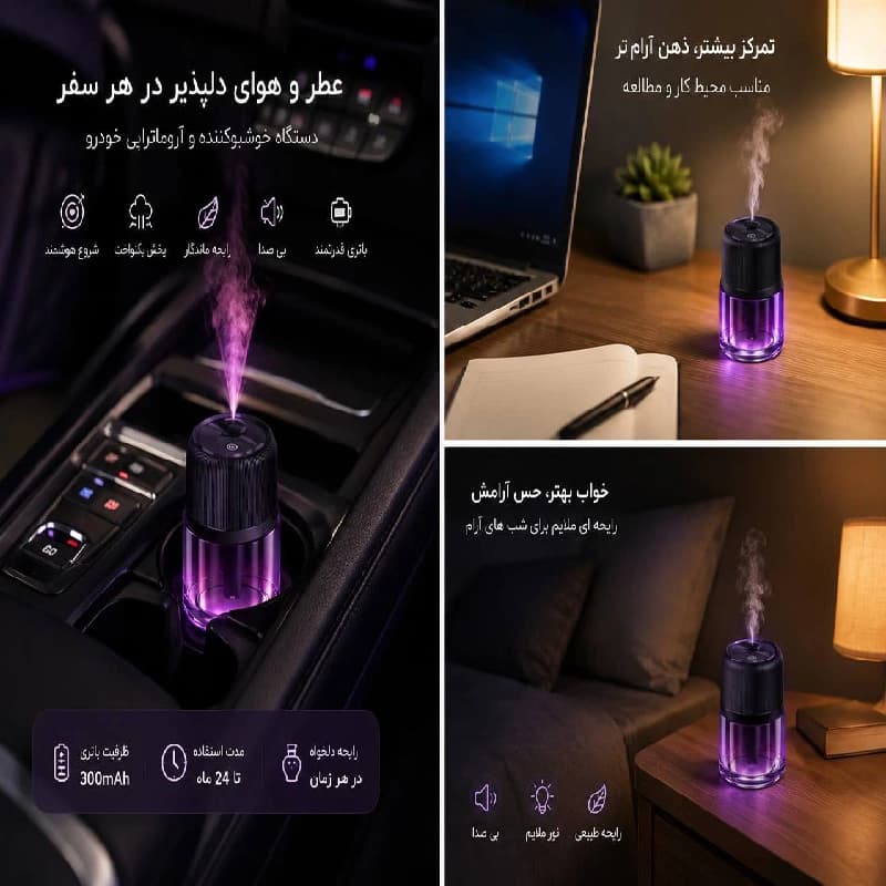 خوشبوکننده CAR FRAGRANCE (بنفش)