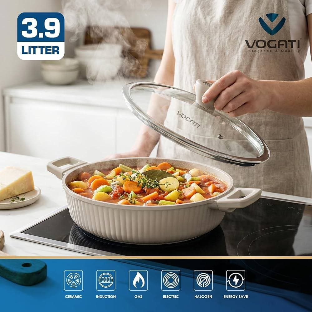 سرویس قابلمه گرانیتی ۱۲ پارچه ووگاتی (Vogati) سری موناکو — تصویر ۴