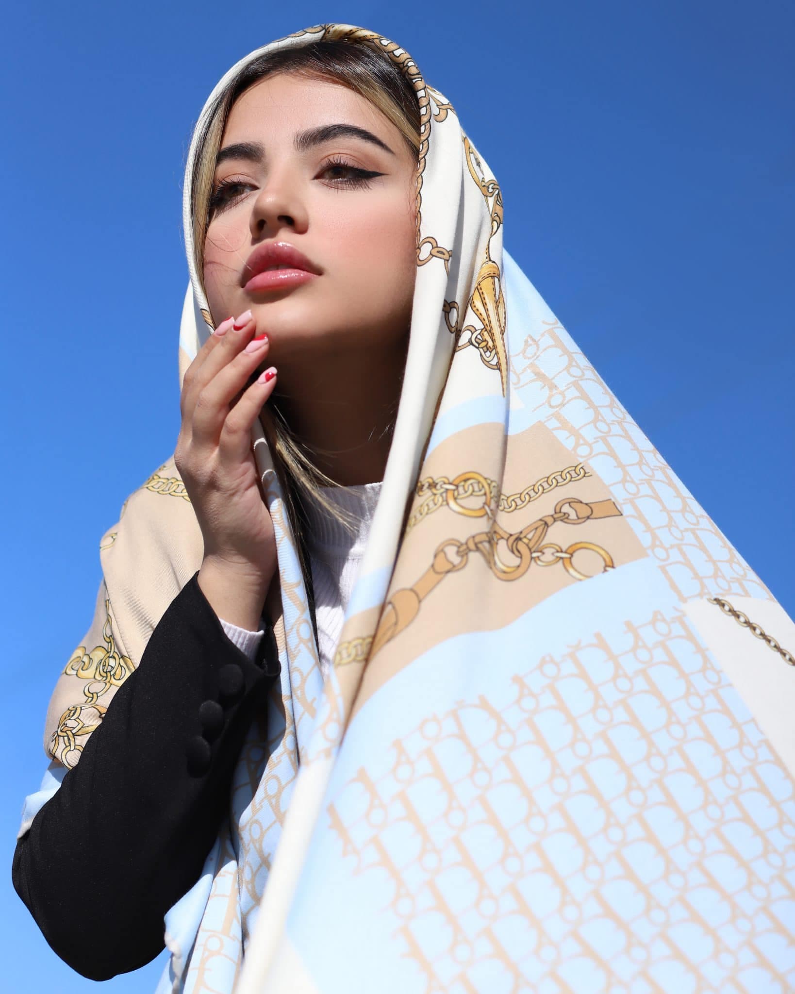 روسری کشمیر بهاره ۵۳۹ — تصویر ۲