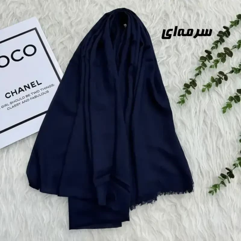 شال سوپرنخ وارداتی مشکی قواره 2000 در 98 سانتیمتر — تصویر ۱۰