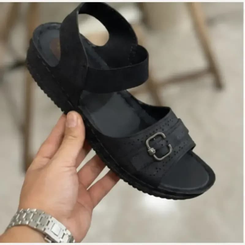صندل طبی زنانه مدل دنیز زیره پیو تزریق دو طرف کشی سبک و بادوام سایز 36 تا 40 — تصویر ۵