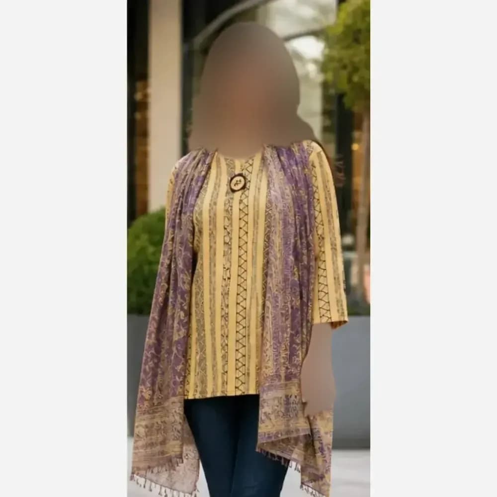 تونیک قواره دار سنتی تسلا 😍❤️🌸 — تصویر ۲