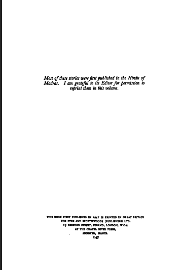 کتاب An Astrologer’s Day and Other Stories (روز یک ستاره‌شناس و داستان‌های دیگر) نسخه انگلیسی PDF | آر. کی. نارایان (R. K. Narayan)
