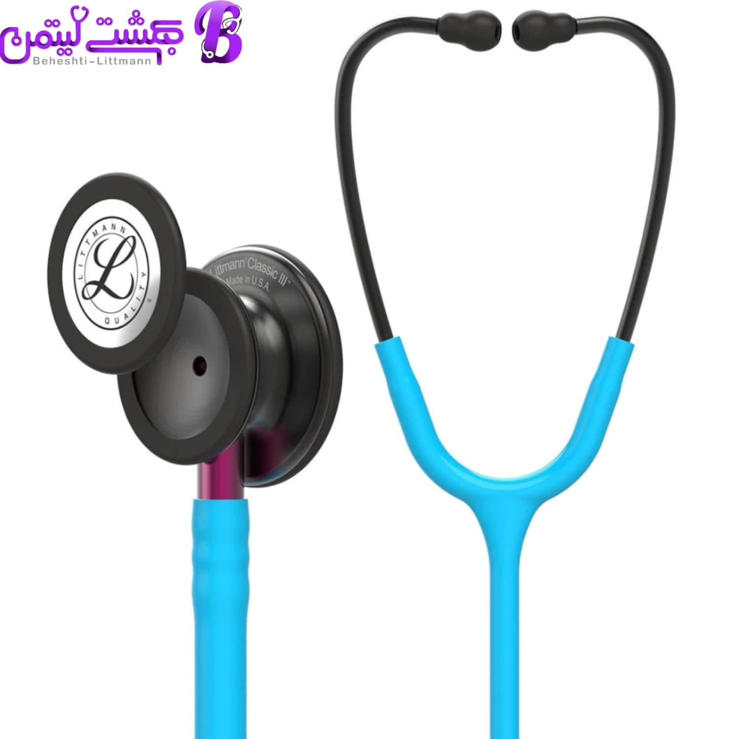 گوشی پزشکی لیتمن کلاسیک 3 فیروزه ای دودی 5872