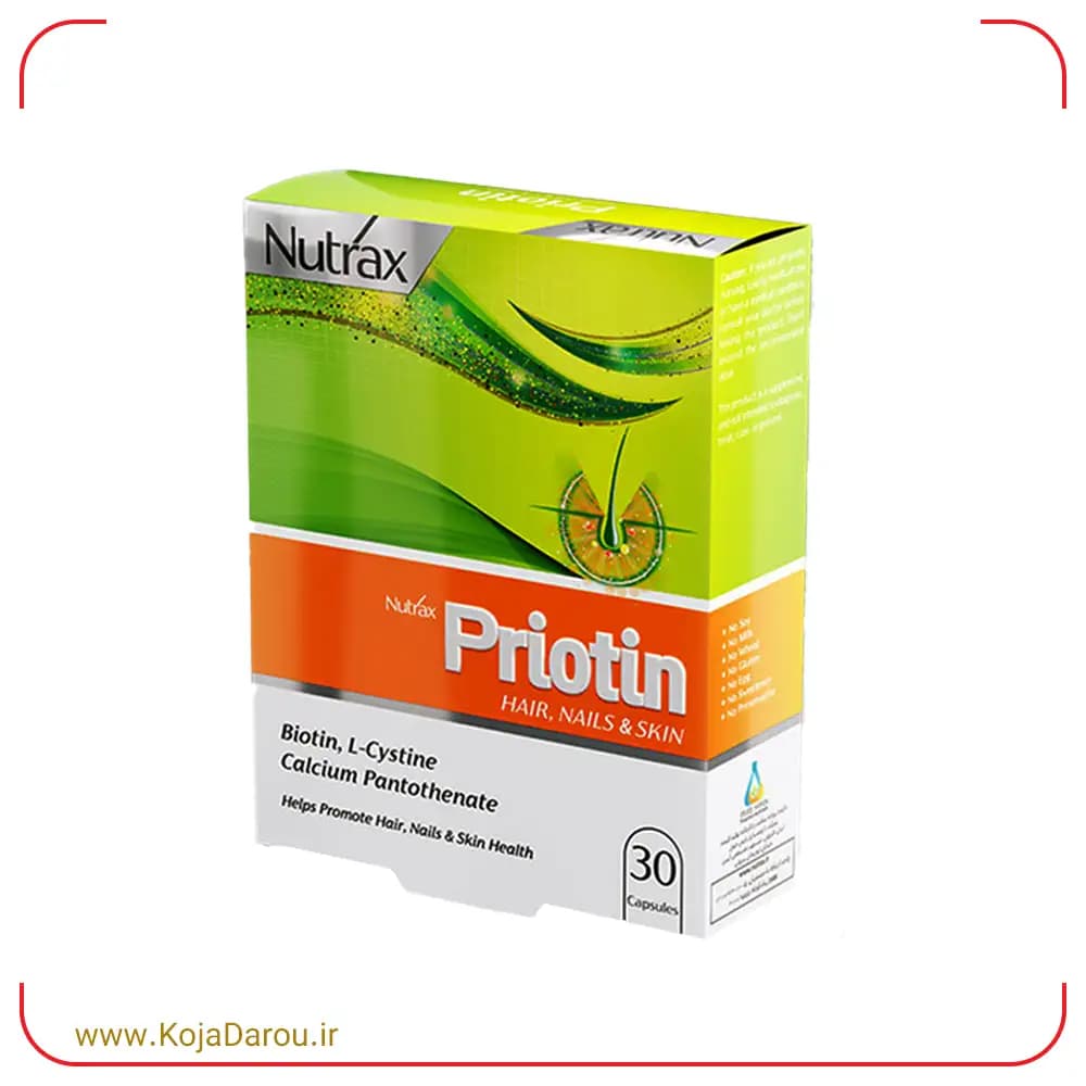 کپسول پریوتین نوتراکس Priotin بسته 30 عددی