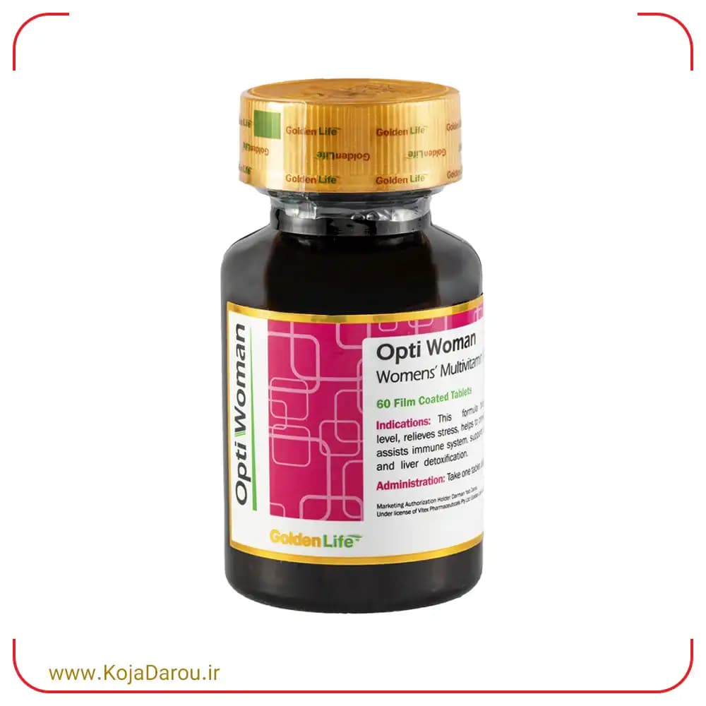 قرص اپتی وومن گلدن لایف Opti Woman بسته 60 عددی