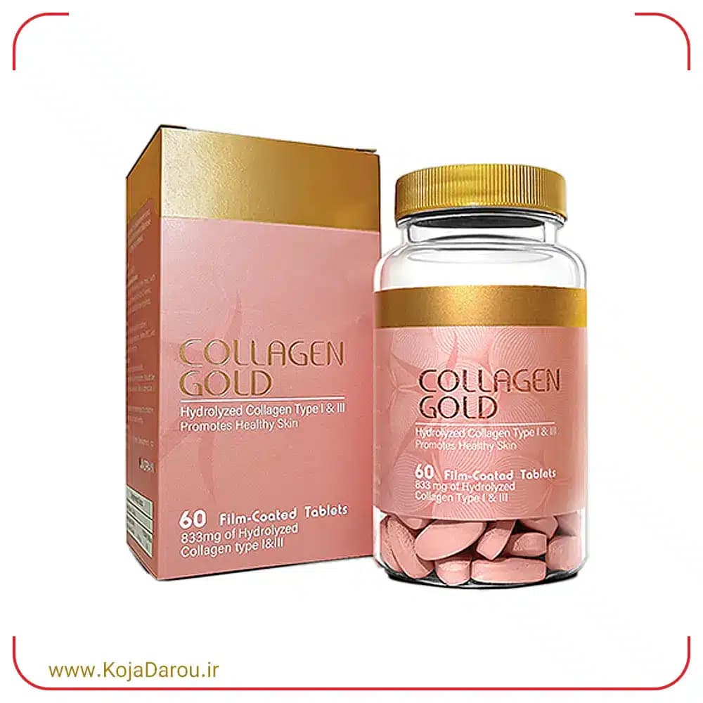 قرص کلاژن گلد آدریان Collagen Gold بسته 60 عددی