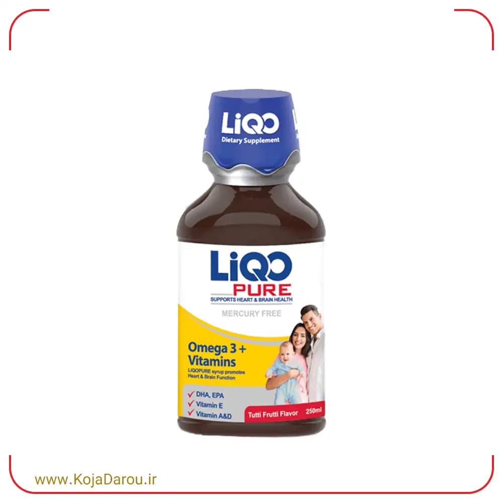 شربت لیکو پیور ابیان فارمد با طعم میوه های استوایی Liqo Pure حجم 250 میلی لیتر