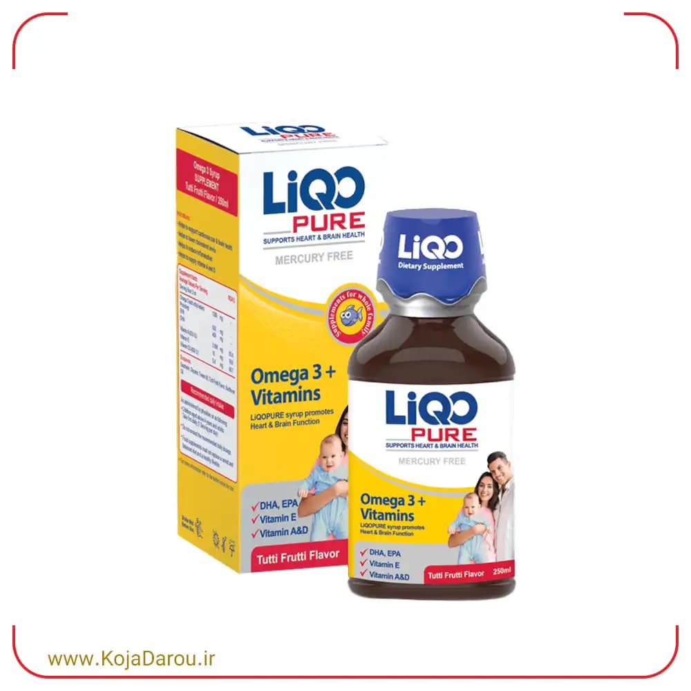 شربت لیکو پیور ابیان فارمد با طعم میوه های استوایی Liqo Pure حجم 250 میلی لیتر — تصویر ۲