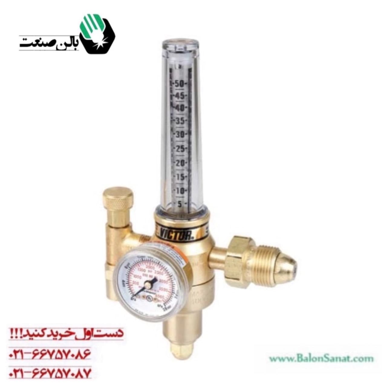 مانومتر طرح آمریکایی برند ویکتور برای جوش آرگون