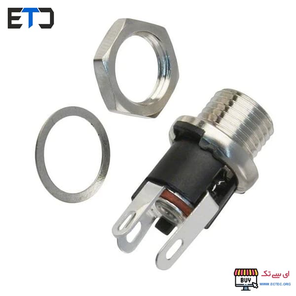 جك آداپتور مادگی مهره خور فلزی DC-025M