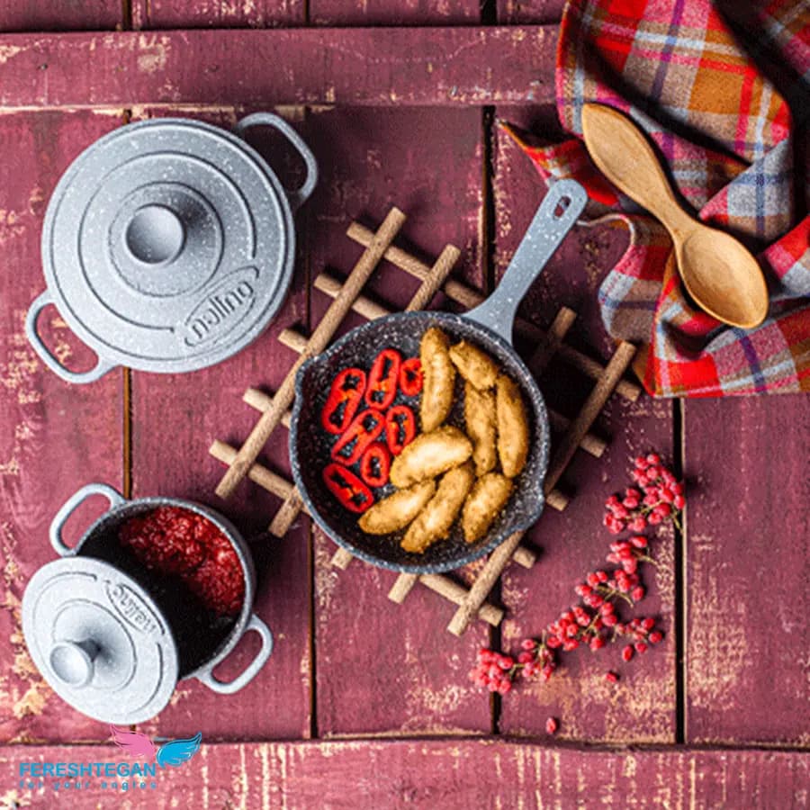 سرویس قابلمه 5 تیکه چدن کودک نالینو — تصویر ۴
