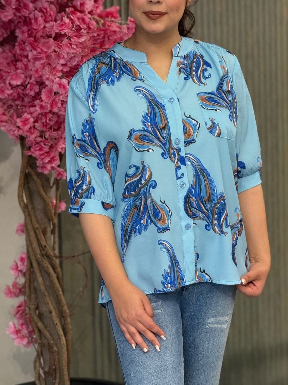 شومیز زنانه مدل گلسا ترمه
