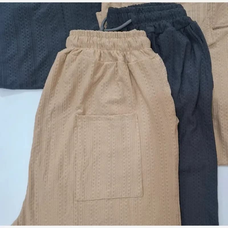 ست پیراهن و شلوارک مردانه پارچه مراکشی گرم بالا سایز L تا 3XL — تصویر ۱۰