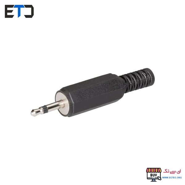 فیش هدفن 3.5mm مونو مشکی | فیش AUX — تصویر ۲