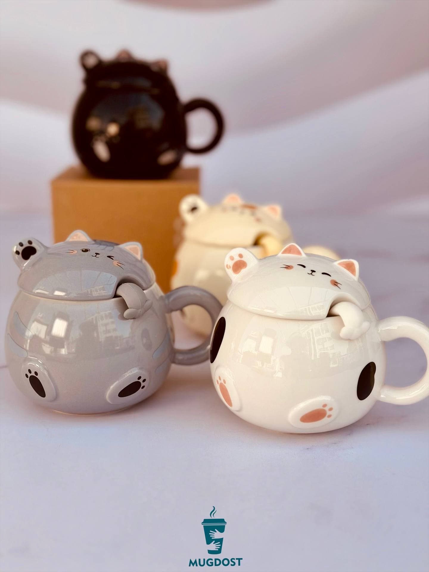 ماگ گربه گرد