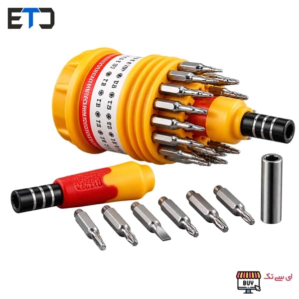 ست پیچ گوشتی 31 عددی نمکدانی مدل P-6036B