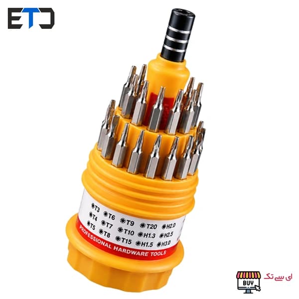 ست پیچ گوشتی 31 عددی نمکدانی مدل P-6036B — تصویر ۳