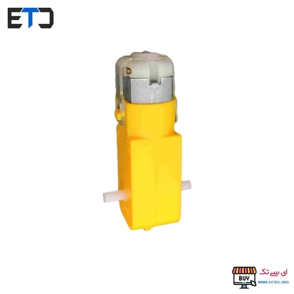 موتور گیربکس دو محوره زرد 3 تا 6 ولت — تصویر ۲