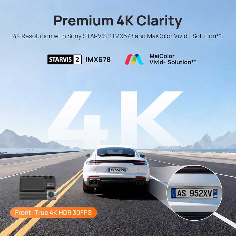 دوربین ثبت وقایع خودرو 70mai Dash Cam 4K A810S — تصویر ۳