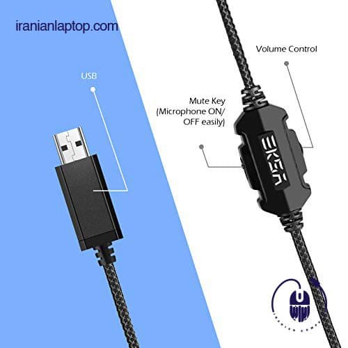 هدست گیمینگ EKSA E1000 با صدای فراگیر 7.1 استریو — تصویر ۲