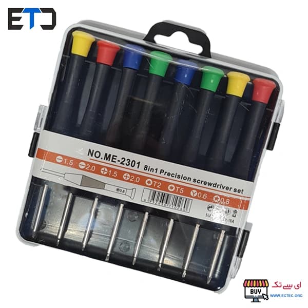 ست پیچ گوشتی 8 پارچه مدل ME-2301 — تصویر ۲