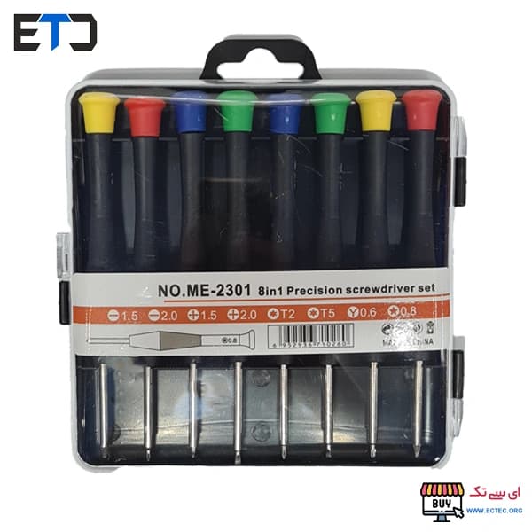 ست پیچ گوشتی 8 پارچه مدل ME-2301