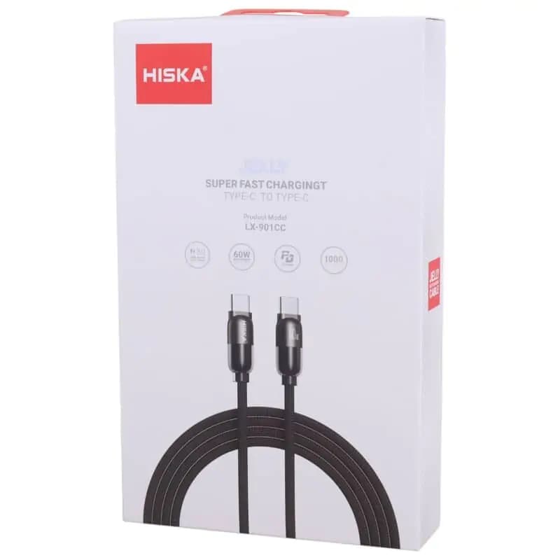 کابل تبدیل USB-C به USB-C هیسکا مدل LX-901 طول 1 متر — تصویر ۷