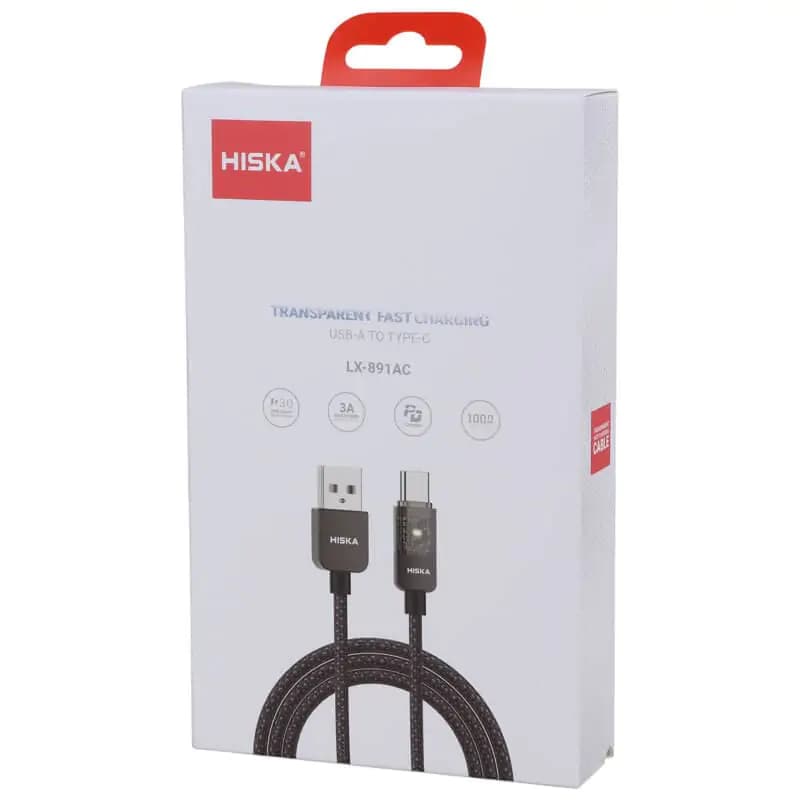 کابل تبدیل USB-A به USB-C هیسکا مدل LX-891 طول 1 متر — تصویر ۶