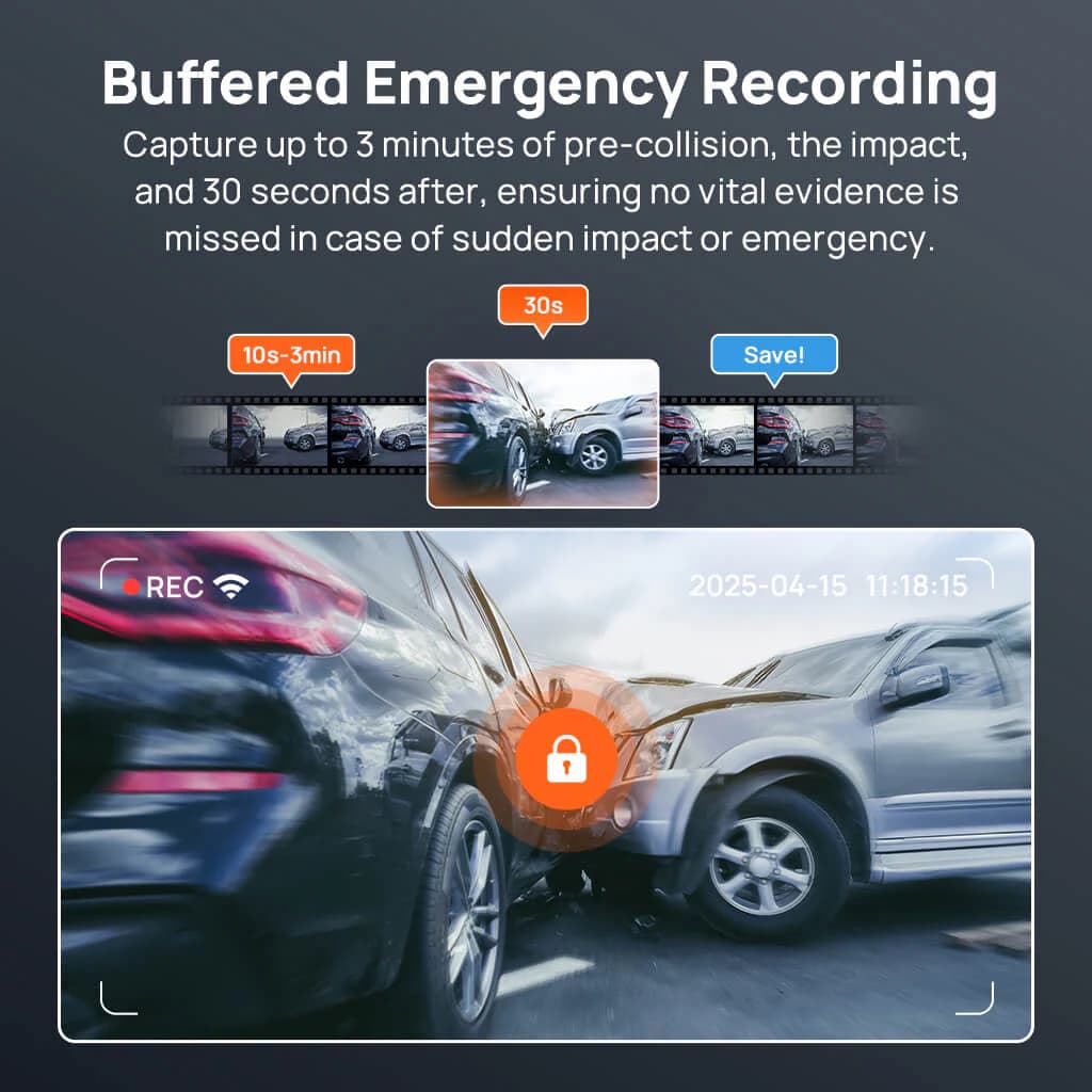 دوربین ثبت وقایع خودرو 70mai Dash Cam 4K A800 SE — تصویر ۸
