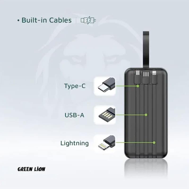 پاوربانک 50000 میلی آمپر ساعت گرین لاین Green Lion Power Tank GL-PBT50 — تصویر ۲
