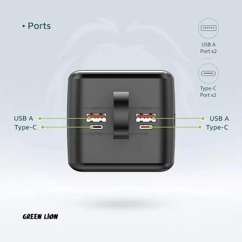 پاوربانک 50000 میلی آمپر ساعت گرین لاین Green Lion Power Tank GL-PBT50 — تصویر ۴