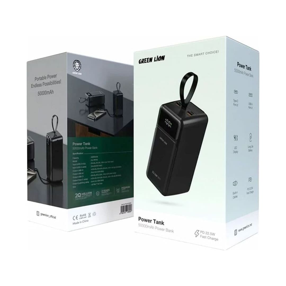 پاوربانک 50000 میلی آمپر ساعت گرین لاین Green Lion Power Tank GL-PBT50 — تصویر ۷