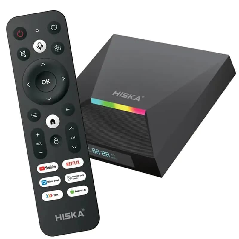 اندروید باکس هیسکا مدل HISKA BOX A12 8K + ریموت کنترل — تصویر ۲