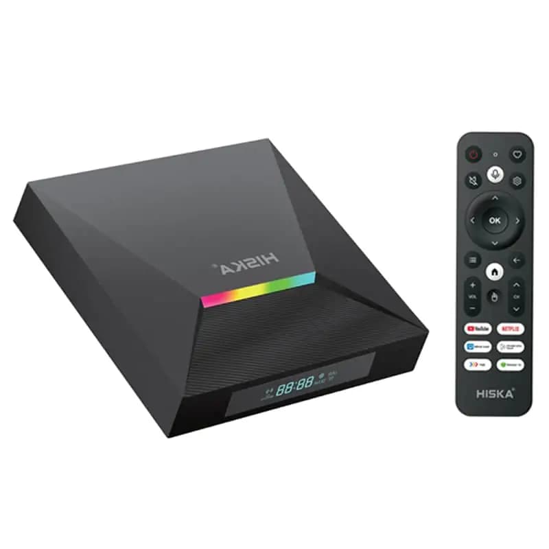 اندروید باکس هیسکا مدل HISKA BOX A12 8K + ریموت کنترل — تصویر ۳