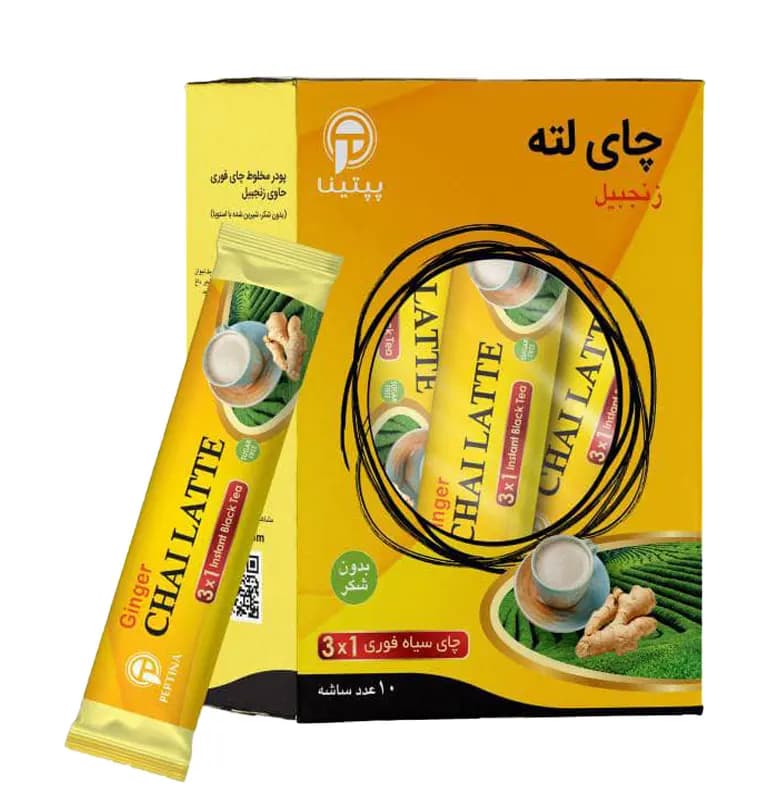 چای لته زنجبیل بسته 10 ساشه‌ای — تصویر ۲