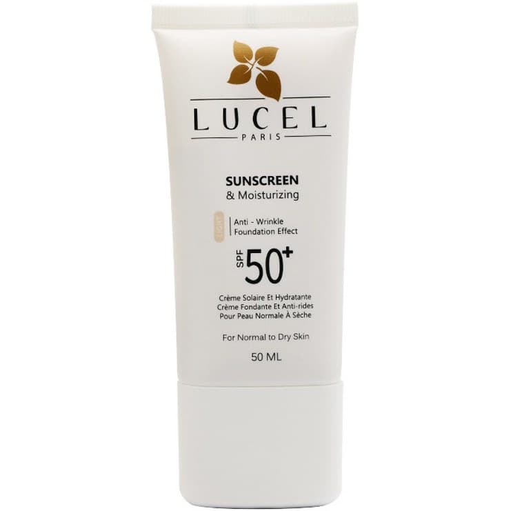لوسل کرم ضد آفتاب و مرطوب کننده مناسب پوست معمولی و خشک +SPF50 رنگ لایت(روشن)