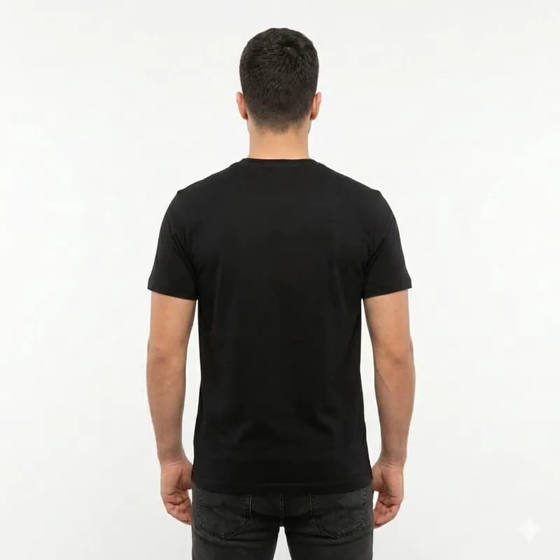 تیشرت آستین کوتاه مردانه یقه گرد پنبه سوپر طرح ساده کد 8755 — تصویر ۶