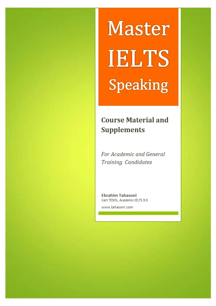کتاب Master IELTS Speaking (تسلط بر اسپیکینگ آیلتس) نسخه انگلیسی PDF | ابراهیم طاهسونی