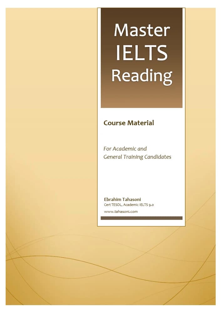 کتاب Master IELTS Reading (تسلط بر ریدینگ آیلتس) نسخه انگلیسی PDF | ابراهیم طاهسونی