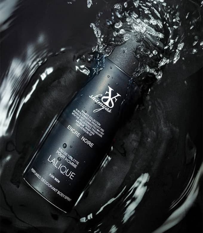 اسپری خوشبوکننده بدن مردانه مدل لالیک انسر نویر شمیاس (Lalique Encre Noire)