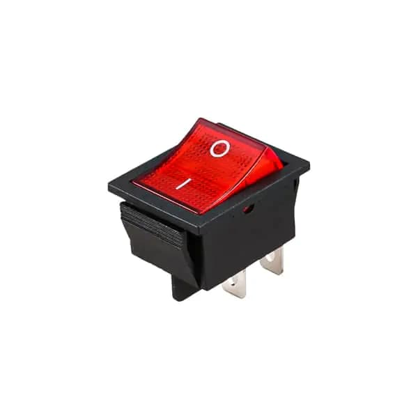 کلید راکر چراغ دار پهن استاندارد مدل K-032 بسته یک عددی