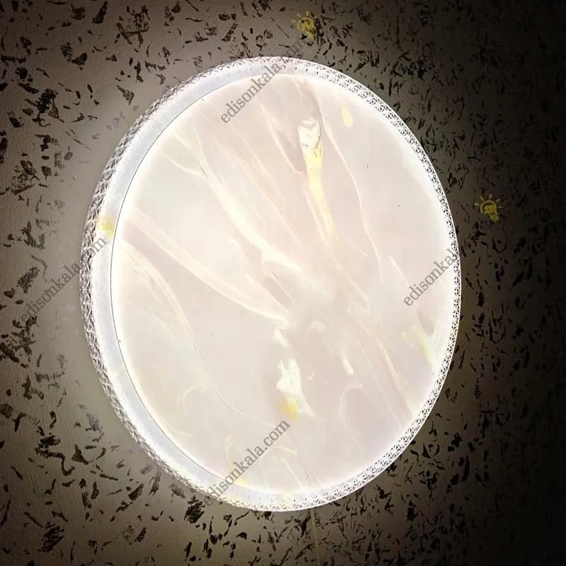 چراغ سقفی مدرن سه حالته طرح مرمر 100 وات با گارانتی ریموت دار