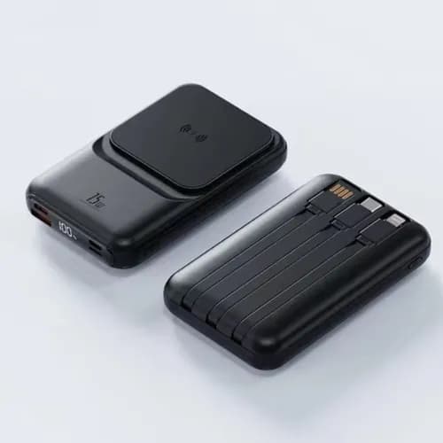 پاوربانک بی سیم و باسیم مدل 10000mAh , 15W — تصویر ۴