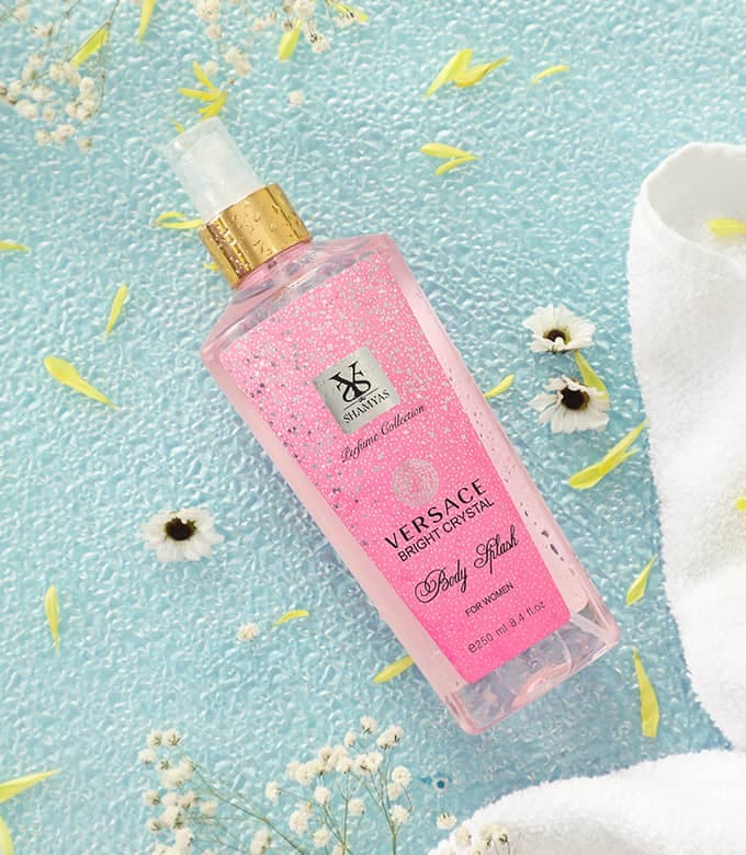 بادی اسپلش زنانه مدل ورساچه برایت کریستال شمیاس (Versace Bright Crystal)