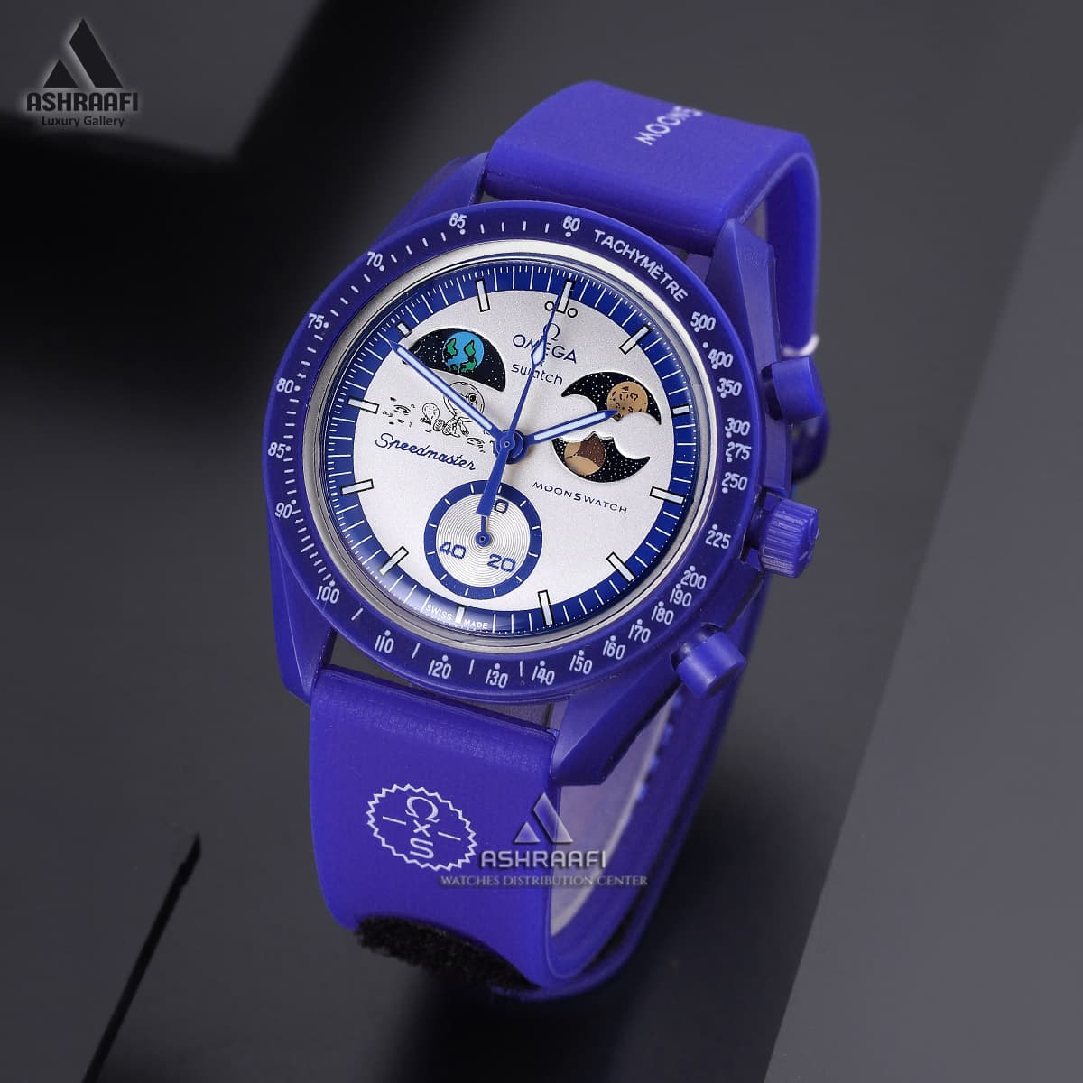 ساعت مچی امگا سواچ Omega x Swatch Speedmaster Earthphase — تصویر ۲